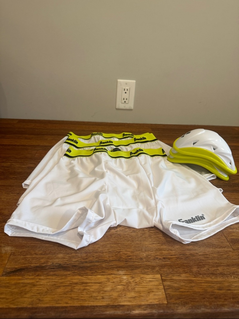 Set of 3 Franklin Sports MLB Sliding Shorts with Cup Protector Size L